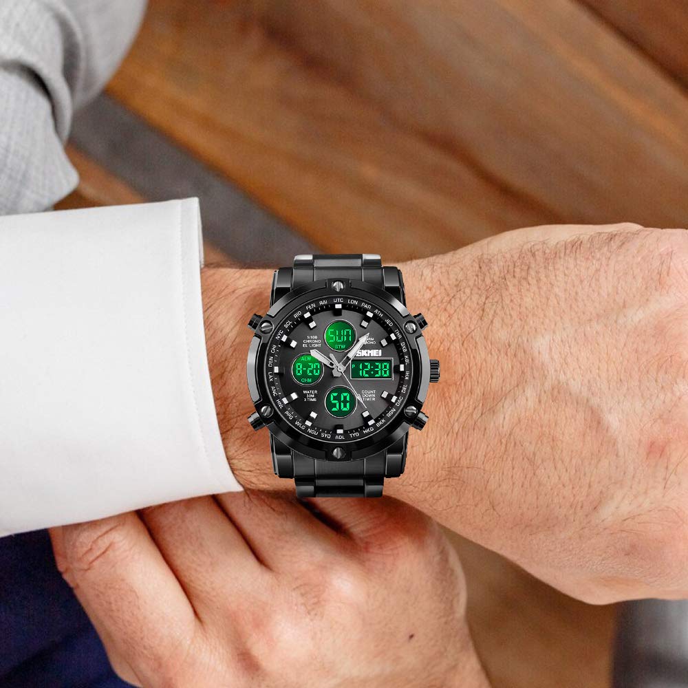 Foto 7 | Venta Internacional - Reloj Skmei Para Hombre, Impermeable, Militar, Analógico Y Digital