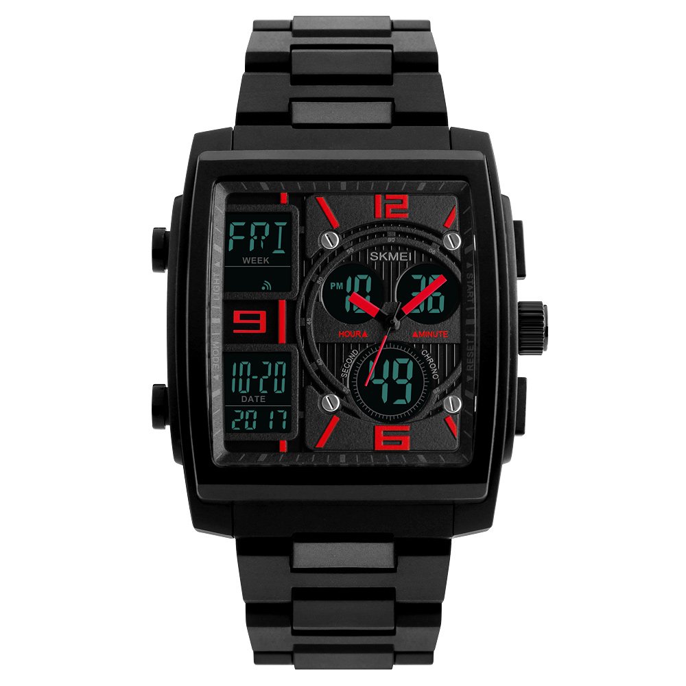 Venta Internacional - Reloj De Pulsera Digital Watch Skmei Para Hombre, Impermeable, Rojo