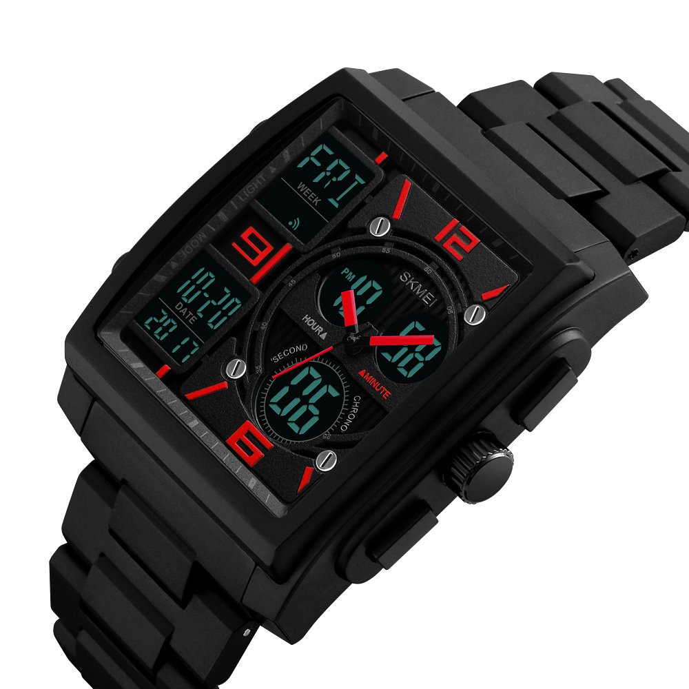 Foto 2 | Venta Internacional - Reloj De Pulsera Digital Watch Skmei Para Hombre, Impermeable, Rojo