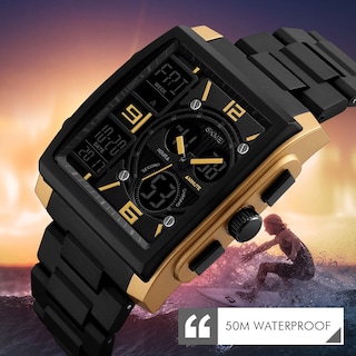Foto 7 | Venta Internacional - Reloj De Pulsera Digital Watch Skmei Para Hombre, Impermeable, Rojo