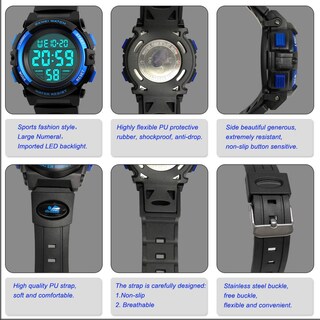 Foto 5 | Venta Internacional - Reloj Afarer 1266 Con Alarma Deportiva Impermeable Para Niños