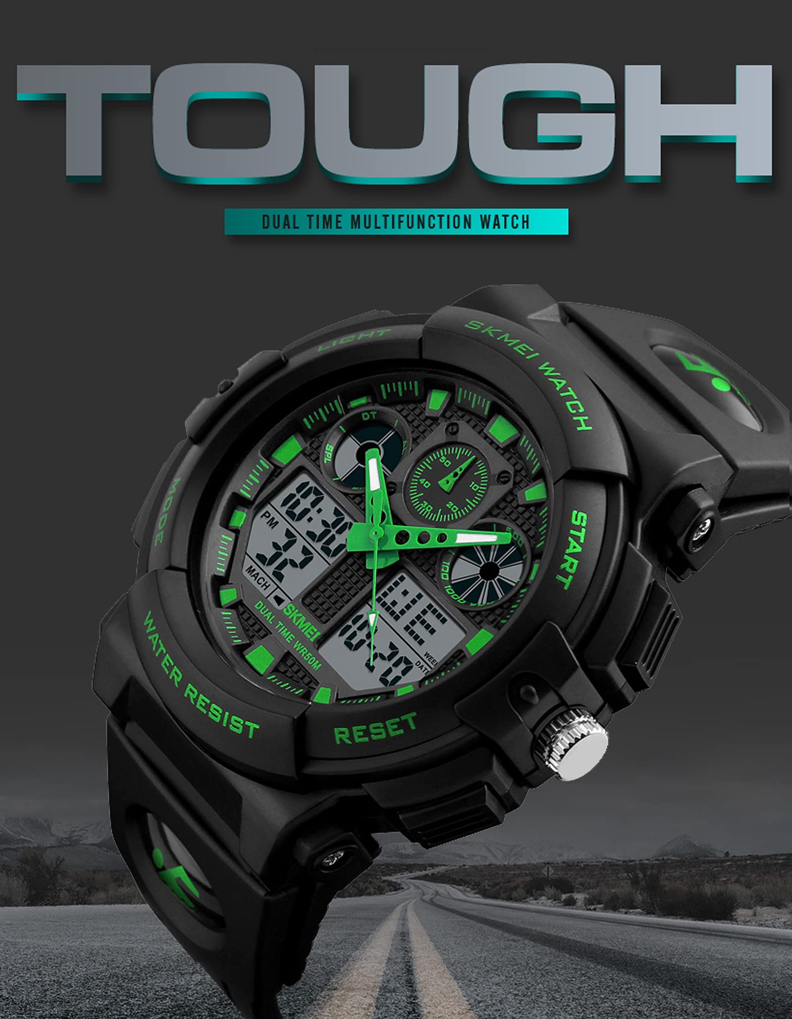 Foto 7 pulgar | Venta Internacional - Reloj Deportivo Findtime Findtime Para Hombre, Cara Grande, 50 Mm