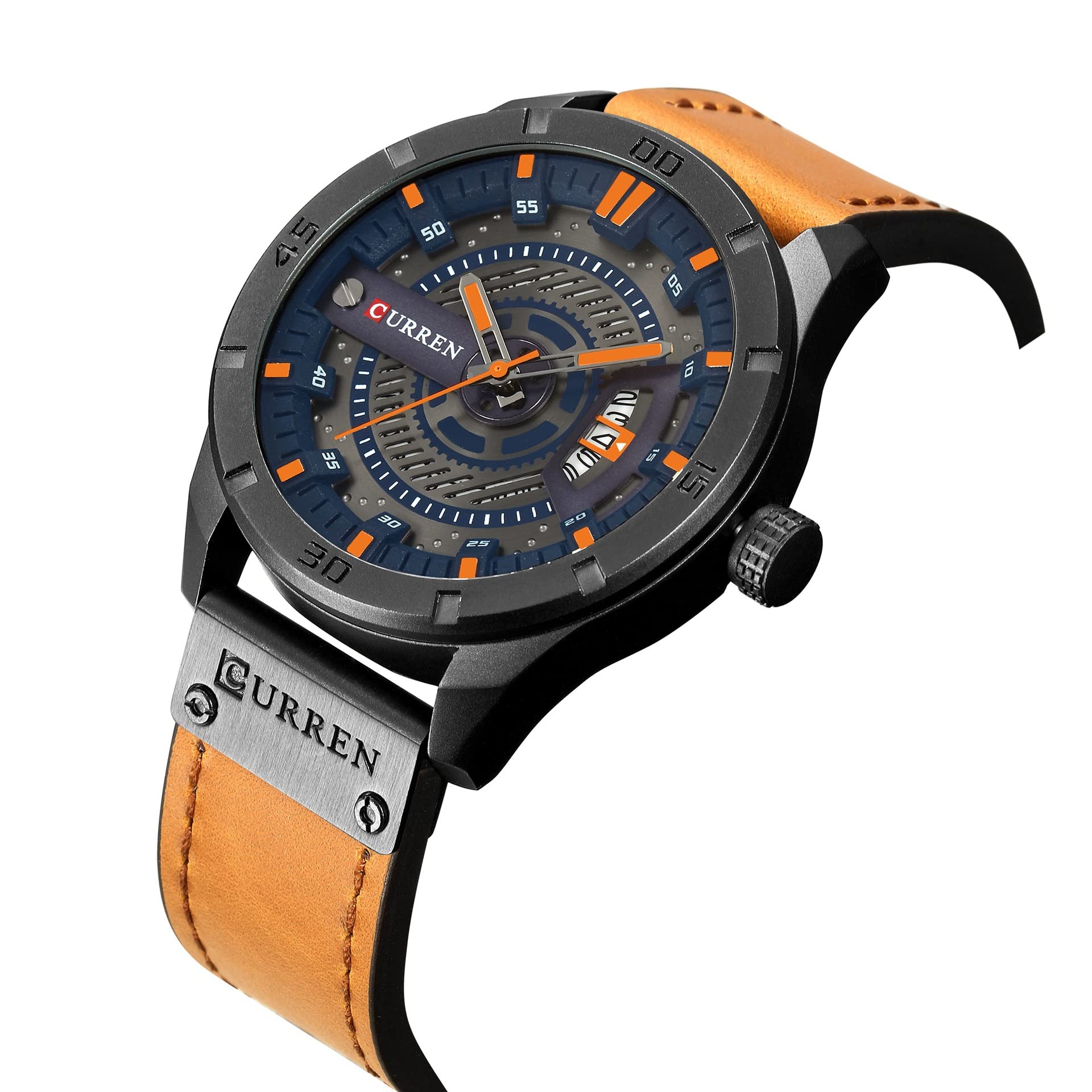 Foto 3 pulgar | Venta Internacional - Reloj Matkasur Calendar Business Para Hombre Con Correa De Piel