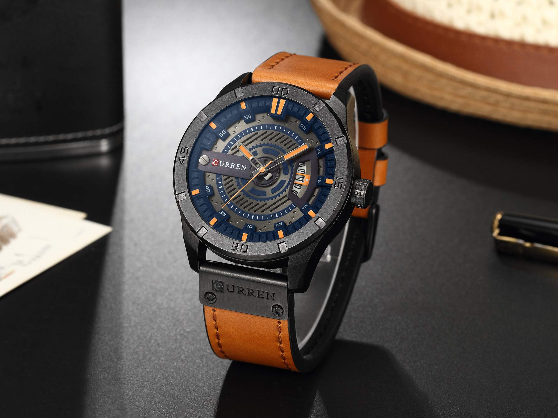 Foto 4 pulgar | Venta Internacional - Reloj Matkasur Calendar Business Para Hombre Con Correa De Piel