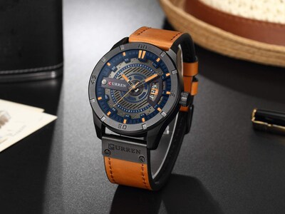 Foto 3 | Venta Internacional - Reloj Matkasur Calendar Business Para Hombre Con Correa De Piel