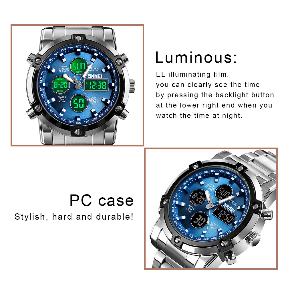Foto 2 | Venta Internacional - Reloj Multifunción Skmei Con Cronógrafo Digital Y Alarma Para Hombre