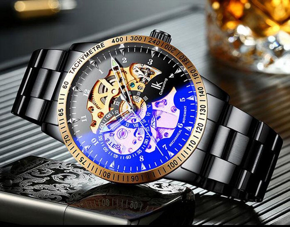 Foto 6 pulgar | Venta Internacional - Reloj Mastop Luminous Skeleton Dial Automático Mecánico