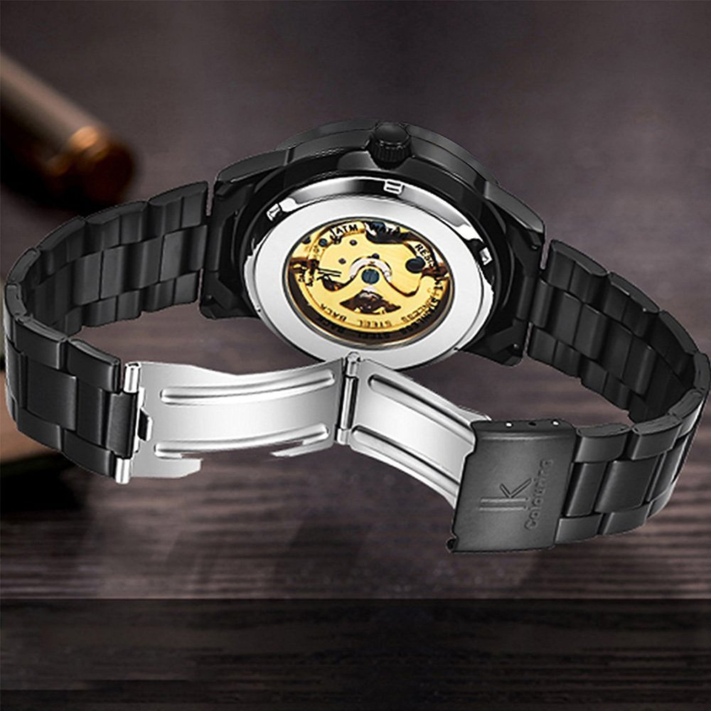 Foto 8 pulgar | Venta Internacional - Reloj Mastop Luminous Skeleton Dial Automático Mecánico