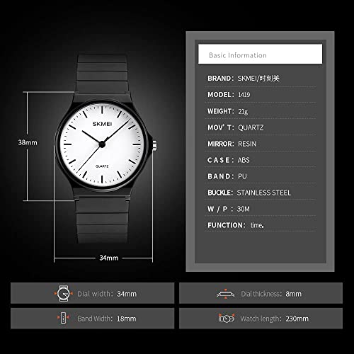 Foto 6 pulgar | Venta Internacional - Reloj Analógico Gosasa De Diseño Simple Con Correa De Silicona De 40 Mm
