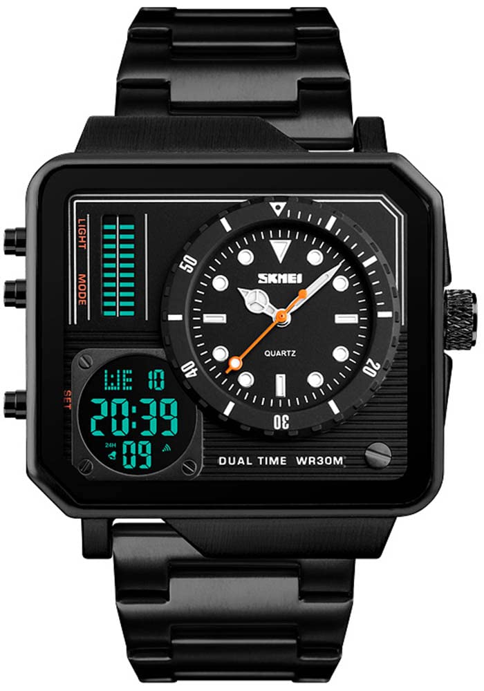 Foto 1 | Venta Internacional - Reloj Digital Led Analógico Gosasa Cuarzo Acero Inoxidable Negro