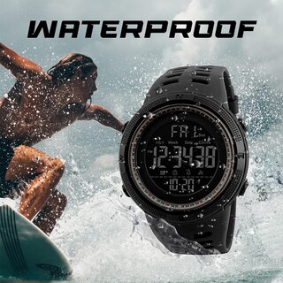 Foto 2 | Venta Internacional - Reloj Digital Burk 1251bk De Cuarzo Para Hombre, Resistente Al Agua Hasta 50 M