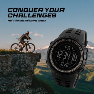 Foto 6 | Venta Internacional - Reloj Digital Burk 1251bk De Cuarzo Para Hombre, Resistente Al Agua Hasta 50 M