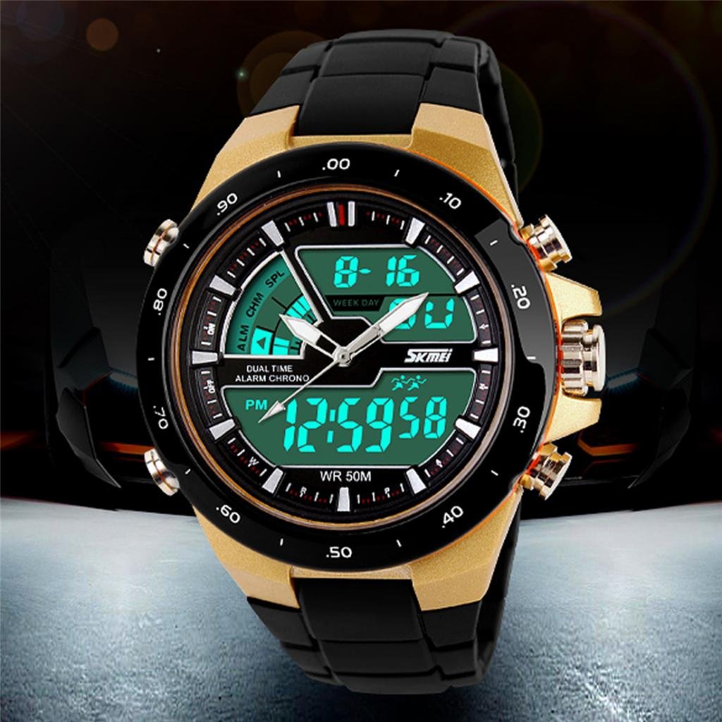 Foto 6 pulgar | Venta Internacional - Reloj Deportivo Skmei Con Doble Zona Horaria Analógico-digital Para Hombre