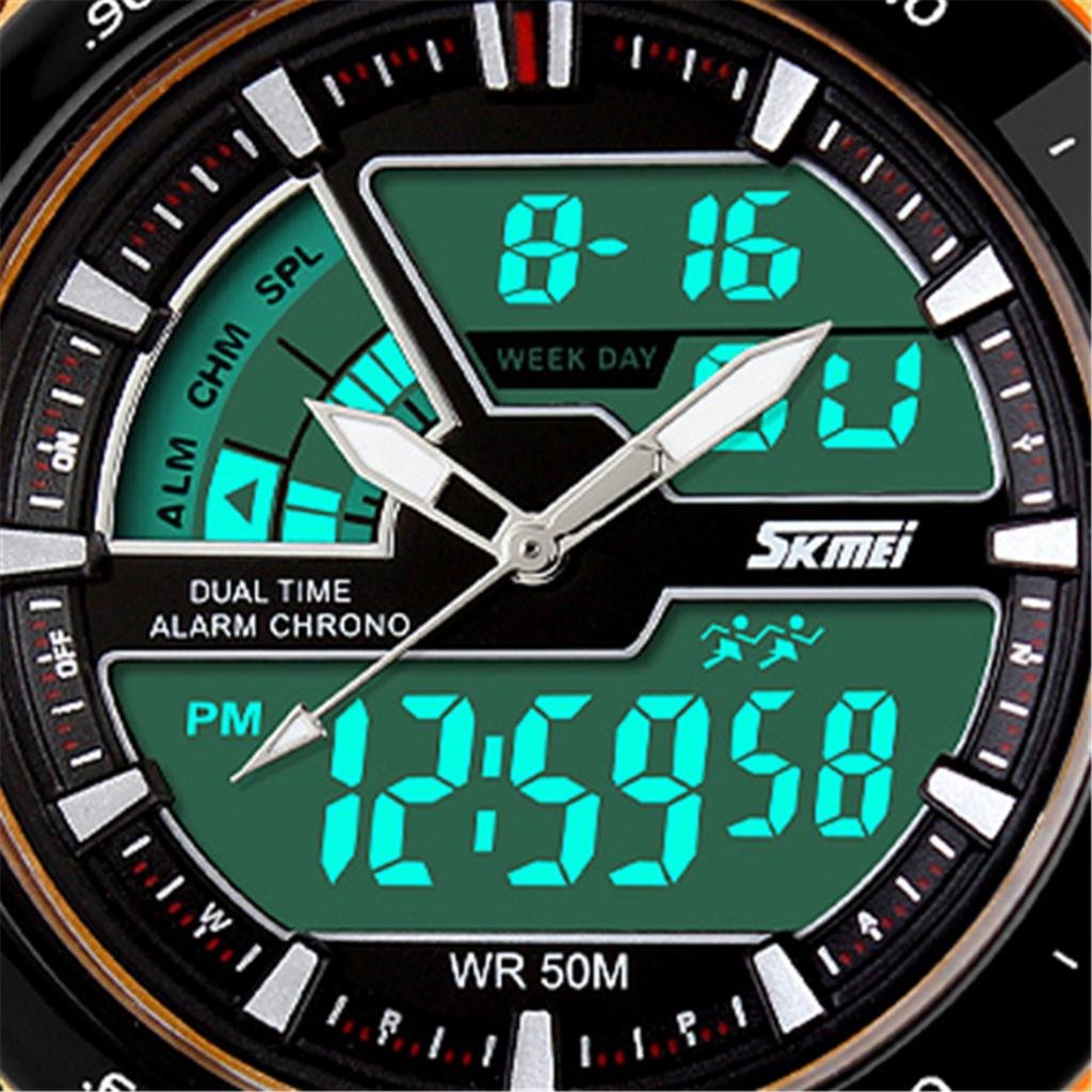 Foto 7 pulgar | Venta Internacional - Reloj Deportivo Skmei Con Doble Zona Horaria Analógico-digital Para Hombre
