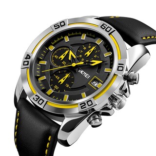 Foto 2 | Venta Internacional - Reloj De Pulsera Skmei Chronograph Date 30 M De Piel Impermeable Para