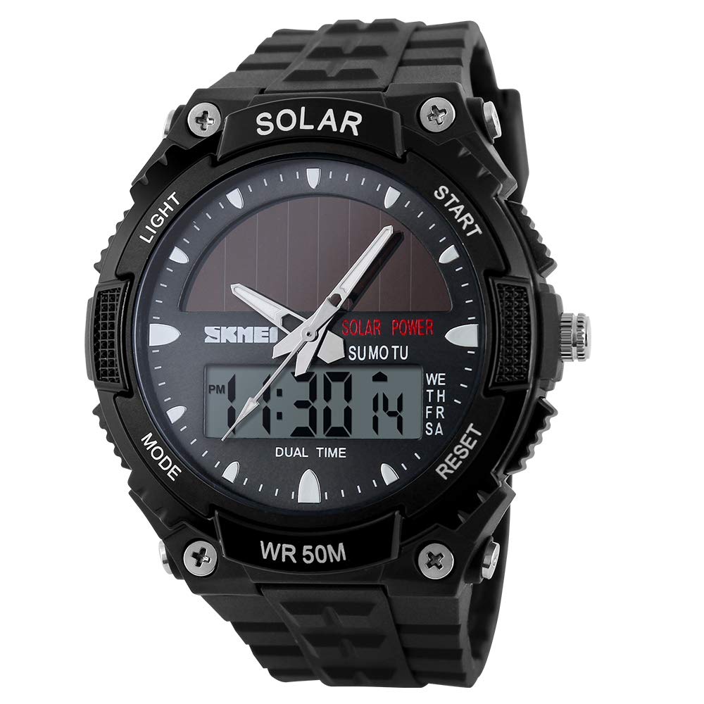 Foto 2 pulgar | Venta Internacional - Reloj Skmei Para Hombre, Solar, Deportivo, Impermeable, Doble Hora, Digital