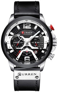 Foto 1 | Venta Internacional - Reloj Holuns Con Cronógrafo Integral De Piel Para Hombre, Color Rojo