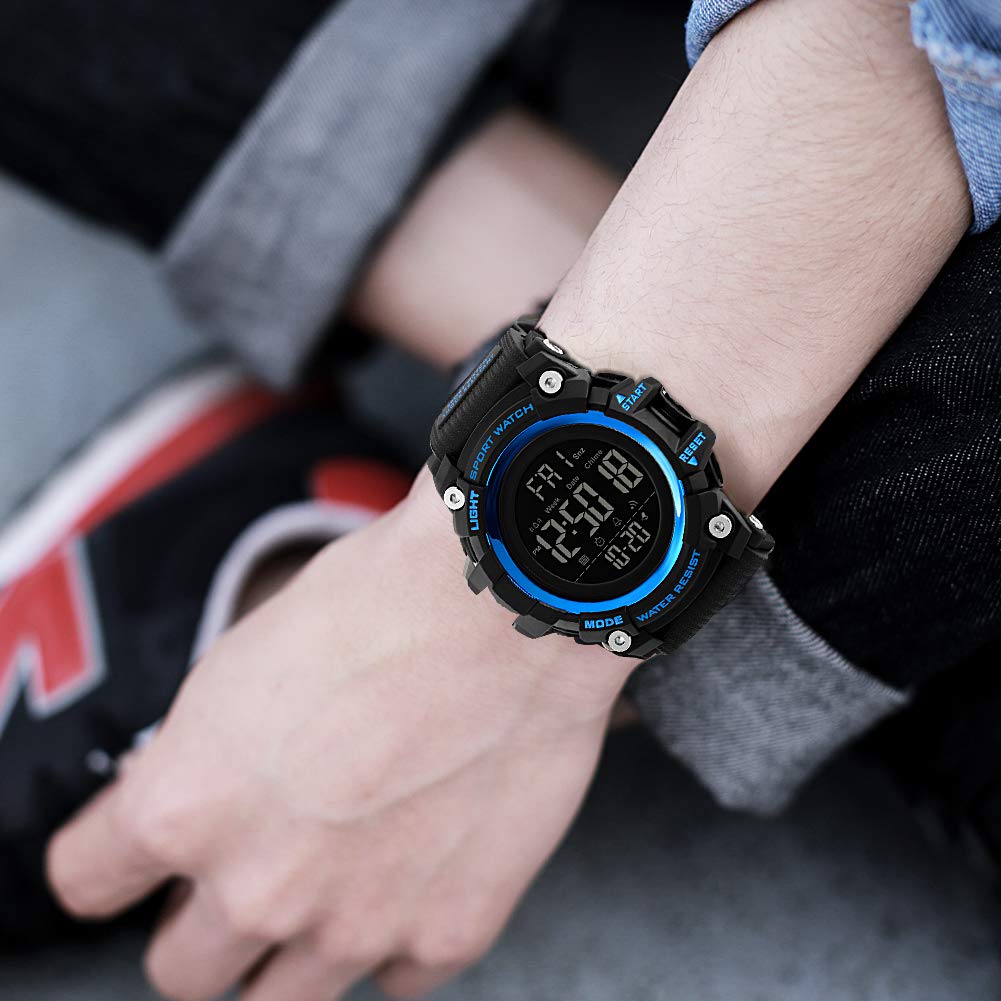 Foto 7 pulgar | Venta Internacional - Reloj Bozlun Con Cronógrafo Digital Impermeable Y Alarma Led
