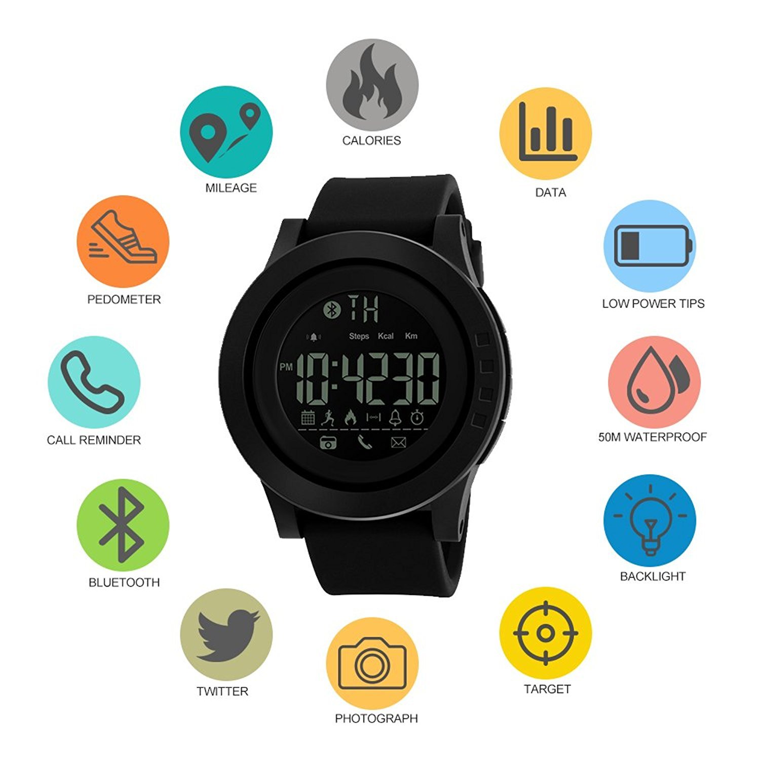 Foto 5 pulgar | Venta Internacional - Reloj De Pulsera Mastop, Impermeable, Lujoso Y Deportivo