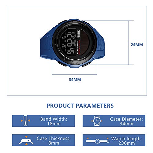 Foto 8 pulgar | Venta Internacional - Reloj Skmei Solar Digital Sports Para Hombre, 50 M, Resistente Al Agua