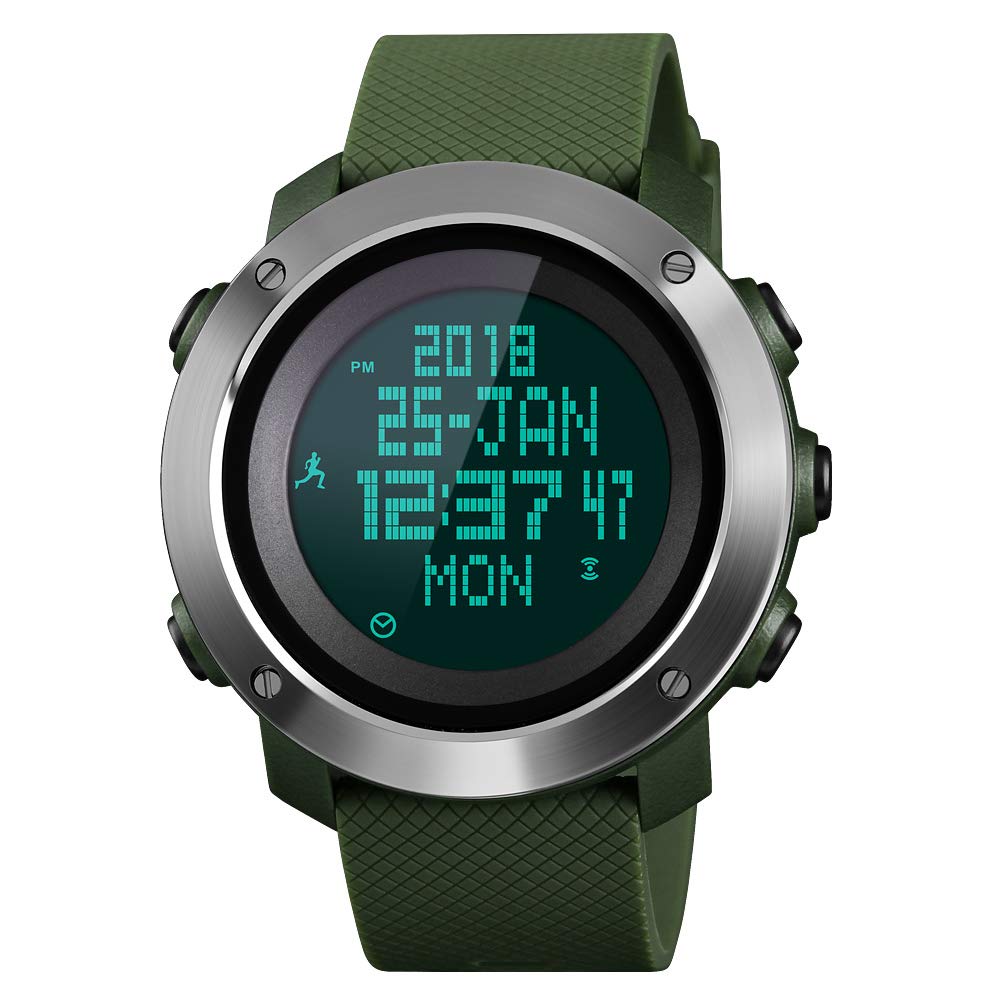 Foto 2 pulgar | Venta Internacional - Reloj Deportivo Digital Skmei Con Brújula Para Hombre, 50 M, Resistente Al Agua