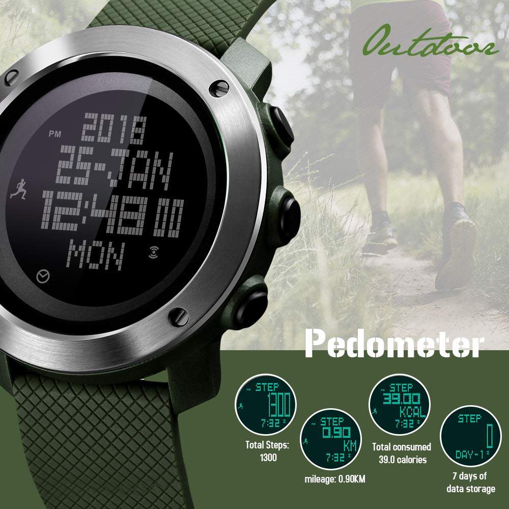 Foto 4 pulgar | Venta Internacional - Reloj Deportivo Digital Skmei Con Brújula Para Hombre, 50 M, Resistente Al Agua