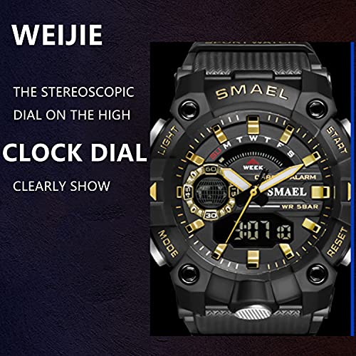 Foto 5 pulgar | Venta Internacional - Reloj Weijie Weijie Digital Para Hombre, Deportivo, 50 M, Resistente Al Agua