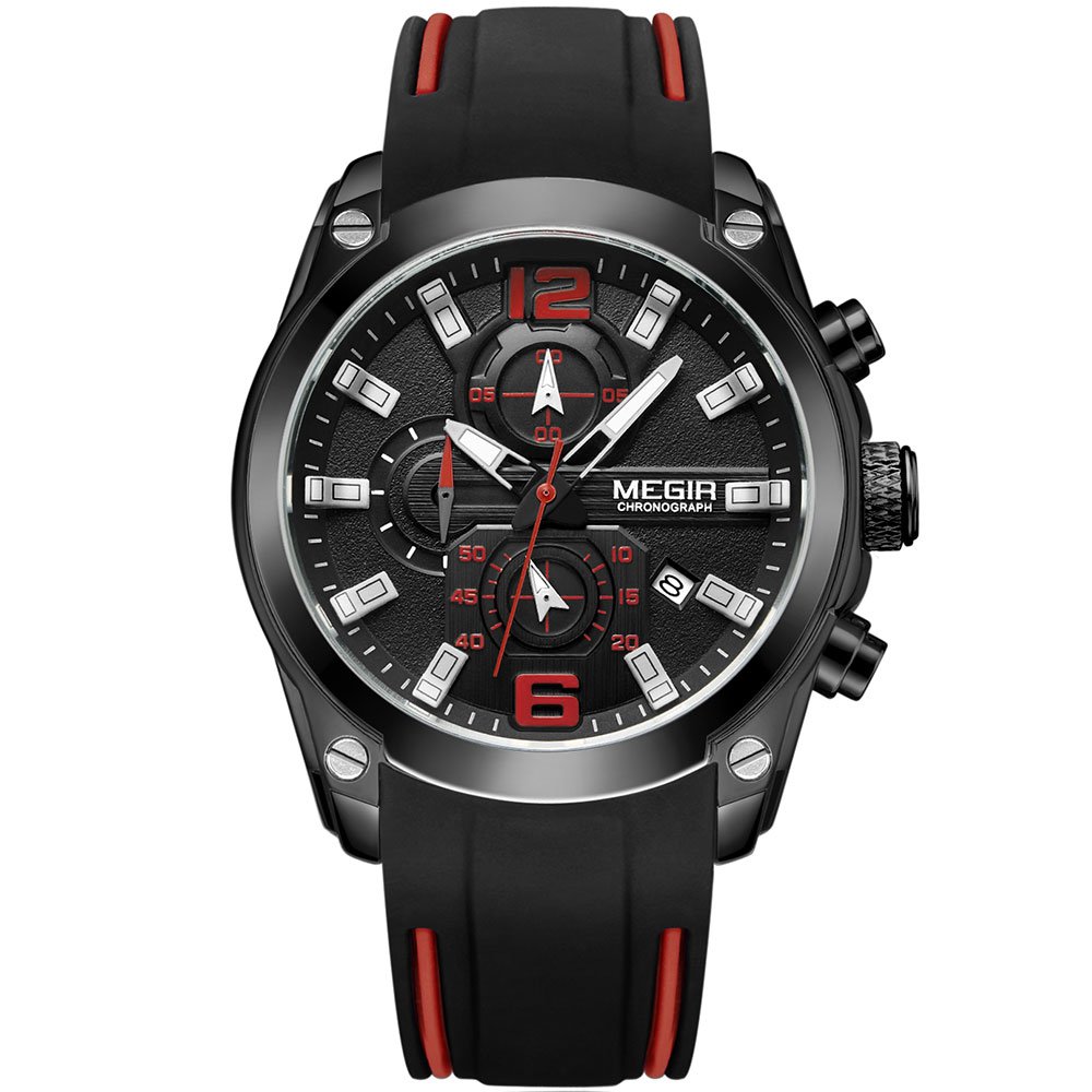Venta Internacional - Reloj Megir Military Sport Quartz Para Hombre Con Cronógrafo