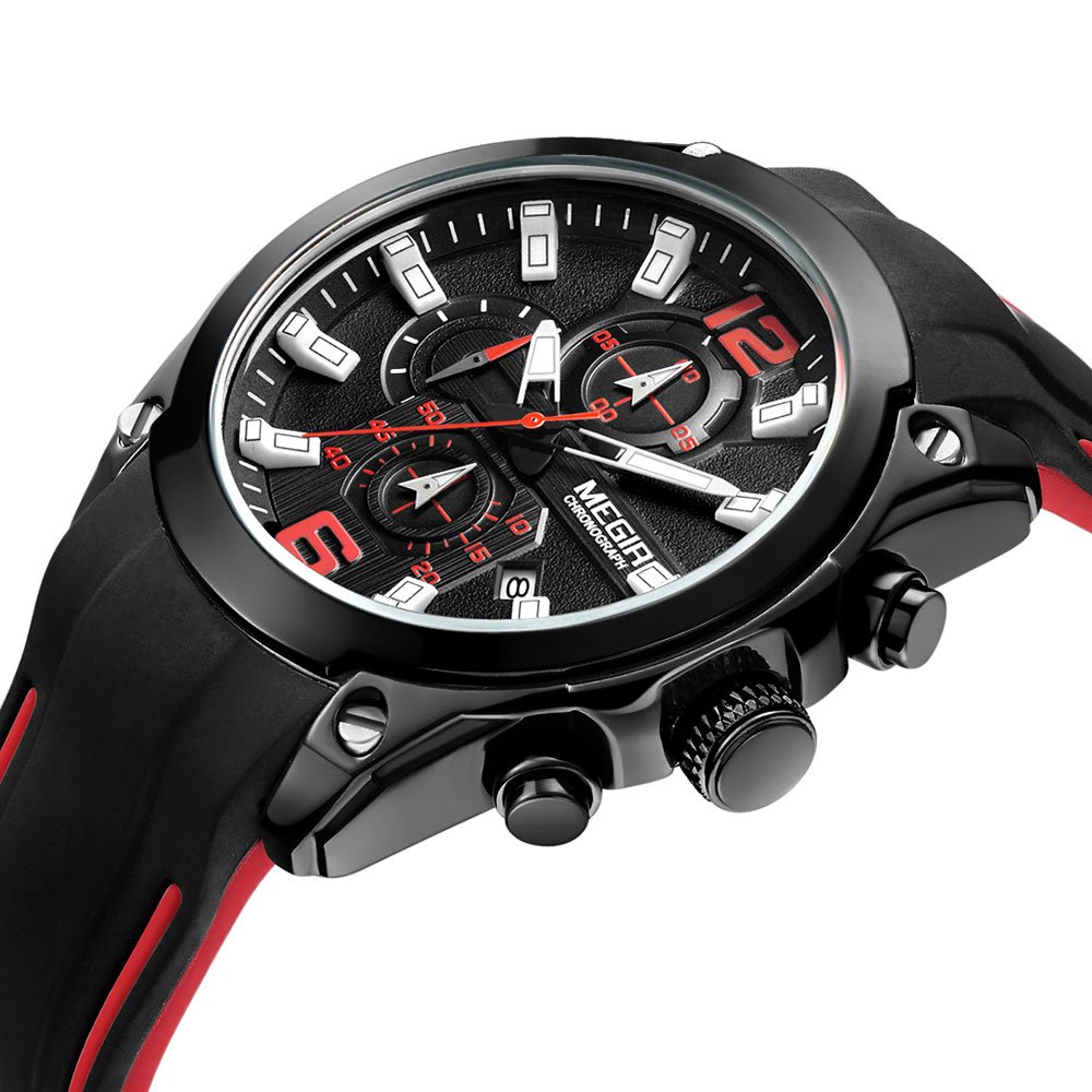 Foto 3 pulgar | Venta Internacional - Reloj Megir Military Sport Quartz Para Hombre Con Cronógrafo