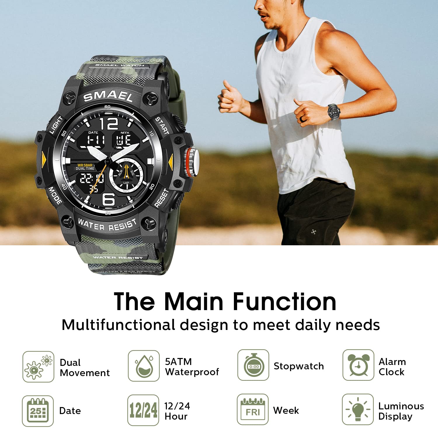Foto 4 pulgar | Venta Internacional - Reloj L Lavaredo Lavaredo Con Doble Movimiento Digital Para Hombre