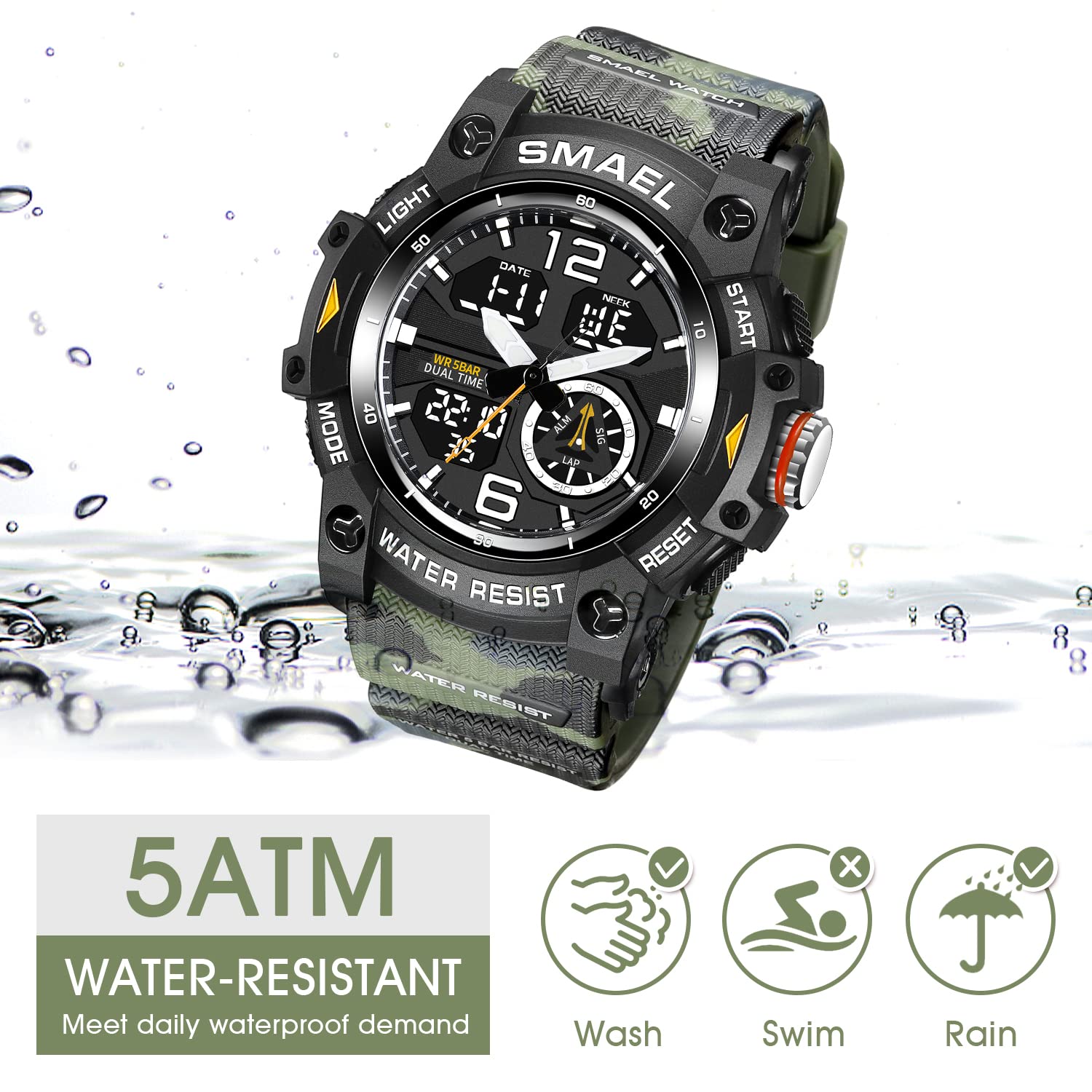 Foto 5 pulgar | Venta Internacional - Reloj L Lavaredo Lavaredo Con Doble Movimiento Digital Para Hombre
