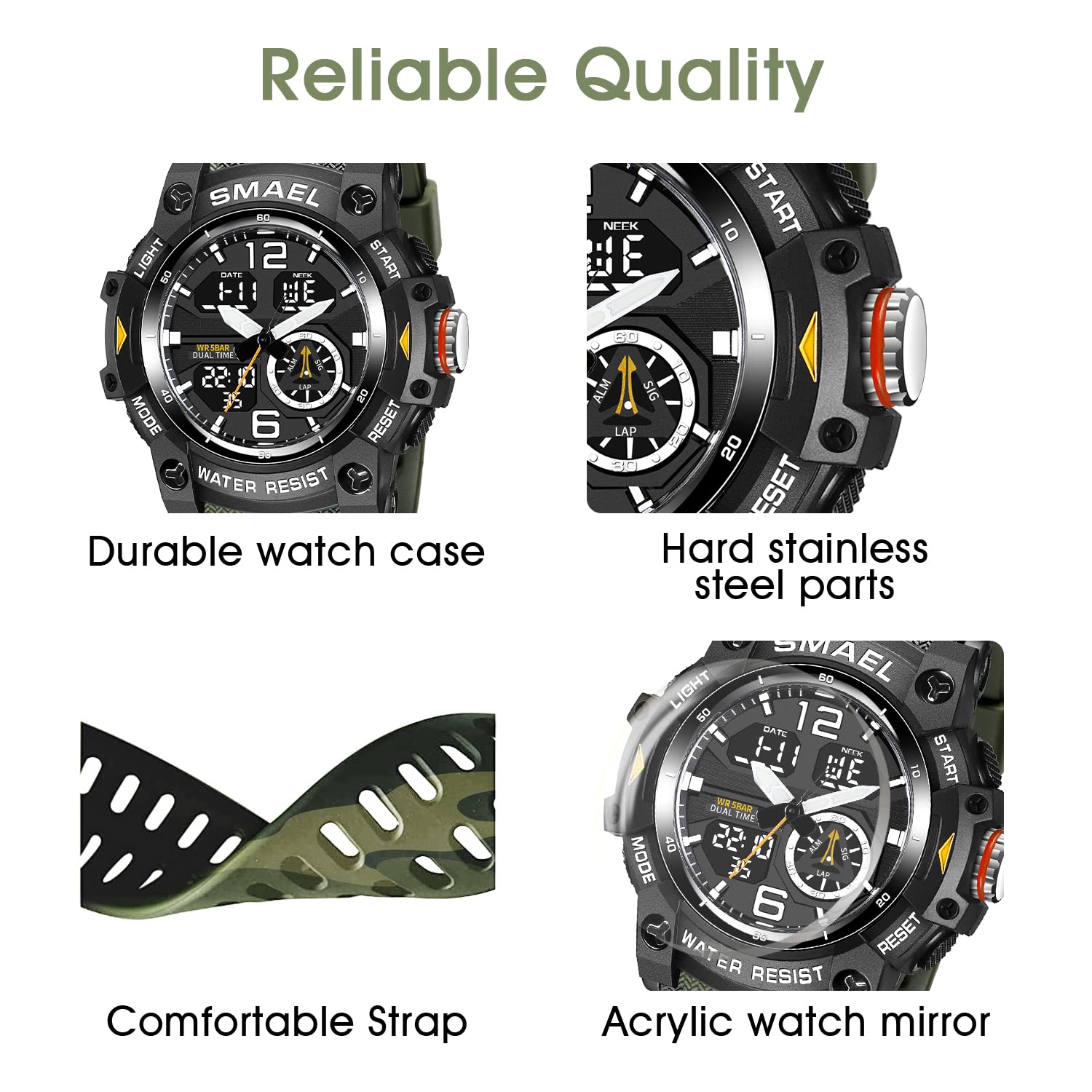 Foto 7 pulgar | Venta Internacional - Reloj L Lavaredo Lavaredo Con Doble Movimiento Digital Para Hombre