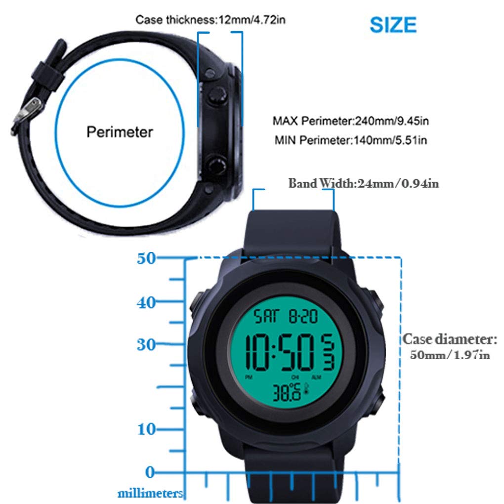 Foto 4 pulgar | Venta Internacional - Reloj Deportivo Digital Kingman.inc con Cronógrafo Impermeable para Hombre