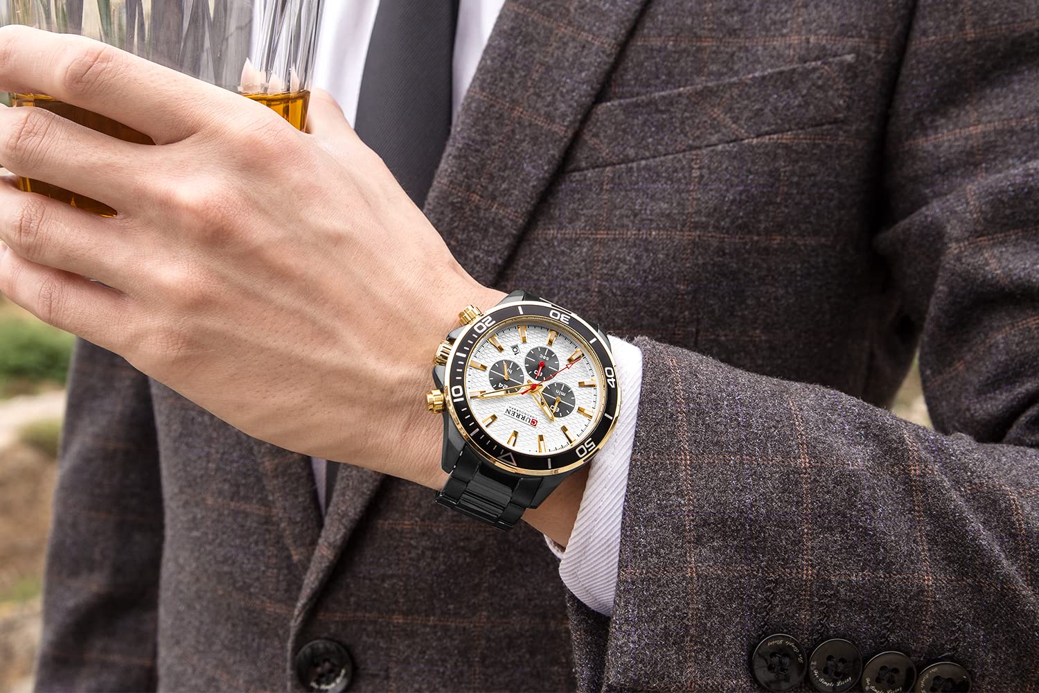 Foto 8 pulgar | Venta Internacional - Reloj Matkasur Para Hombre Y Citas Deportivas, Impermeable, Con Caja De Regalo