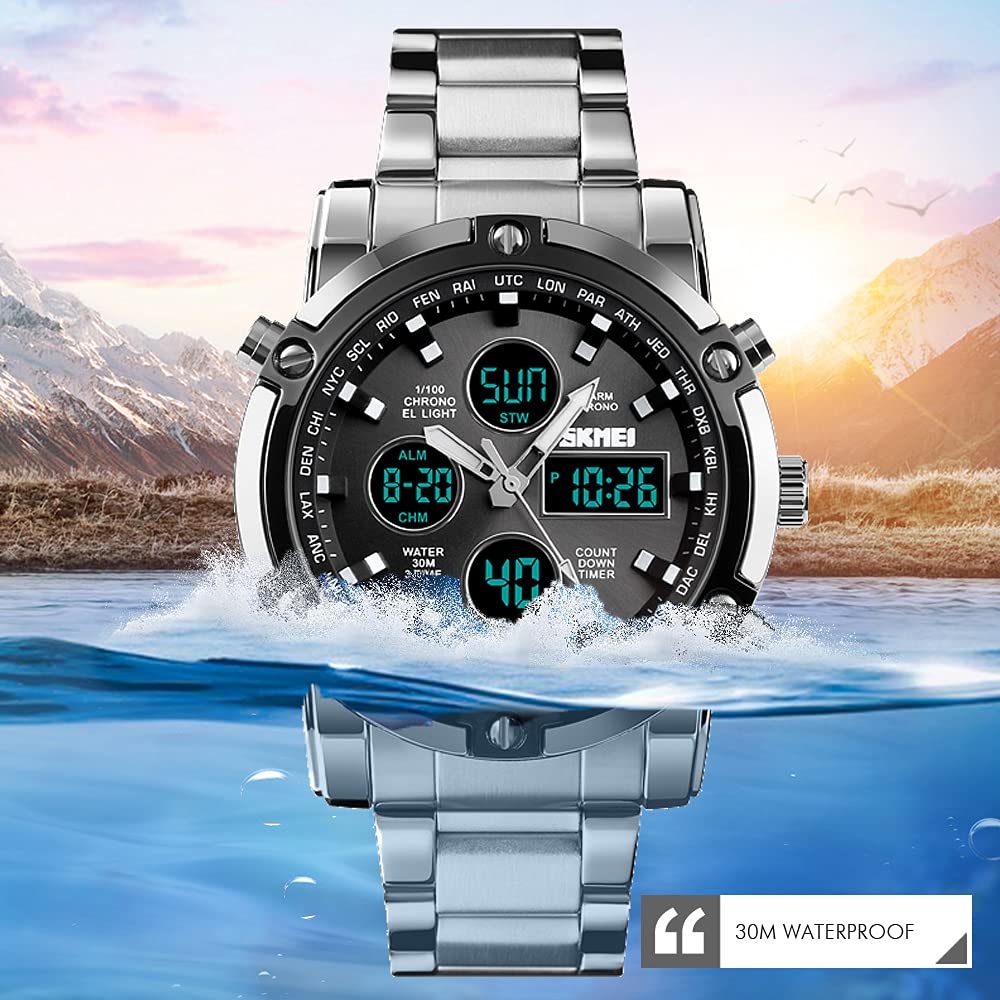 Foto 7 pulgar | Venta Internacional - Reloj Findtime Digital Waterproof Con Cuenta Regresiva Para Hombre