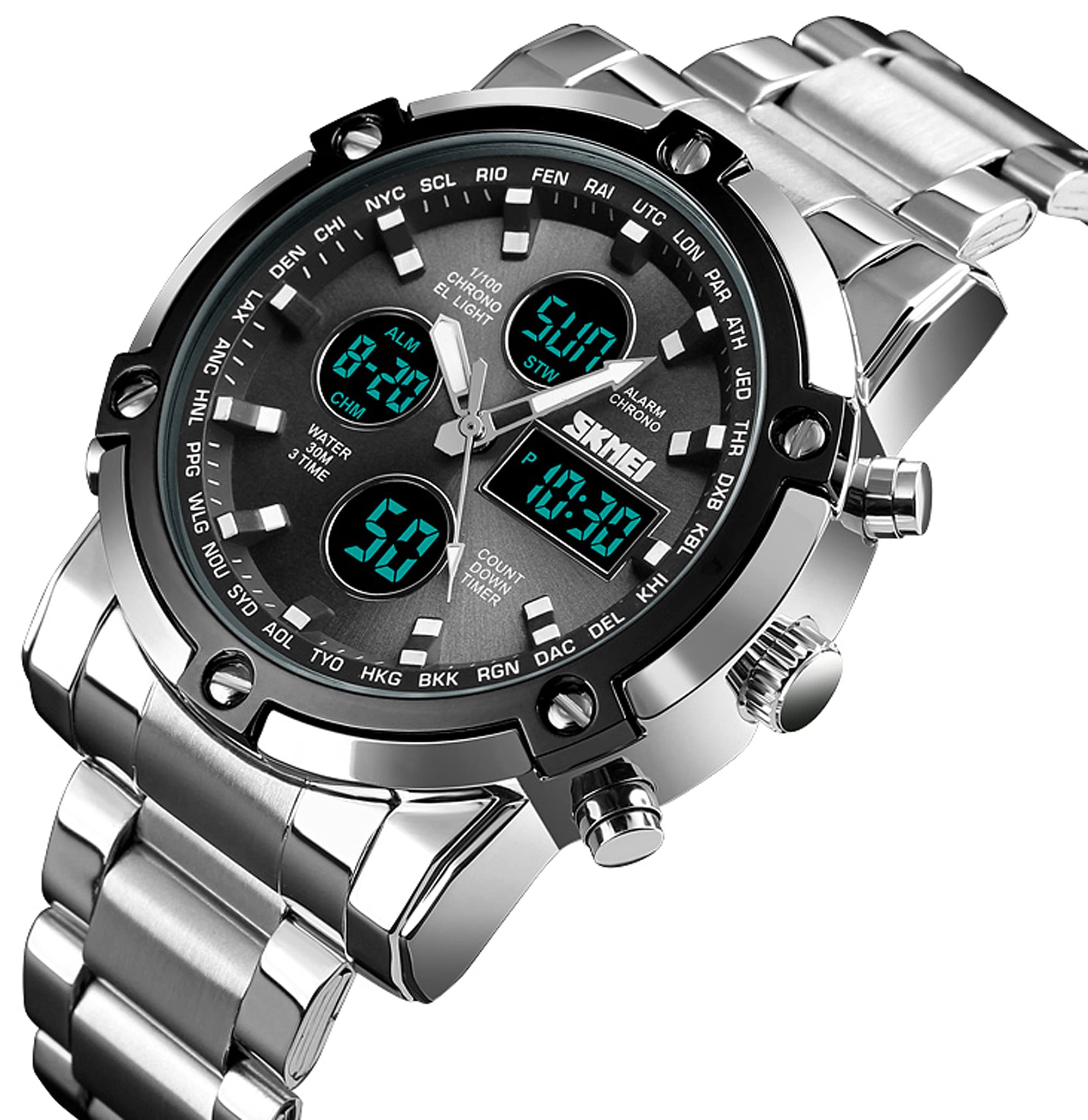 Foto 7 | Venta Internacional - Reloj Findtime Digital Waterproof Con Cuenta Regresiva Para Hombre