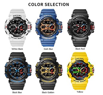 Foto 7 | Venta Internacional - Reloj Carlien, Deportivo Y Militar, Doble Pantalla, 30 M Water R, Para Hombre