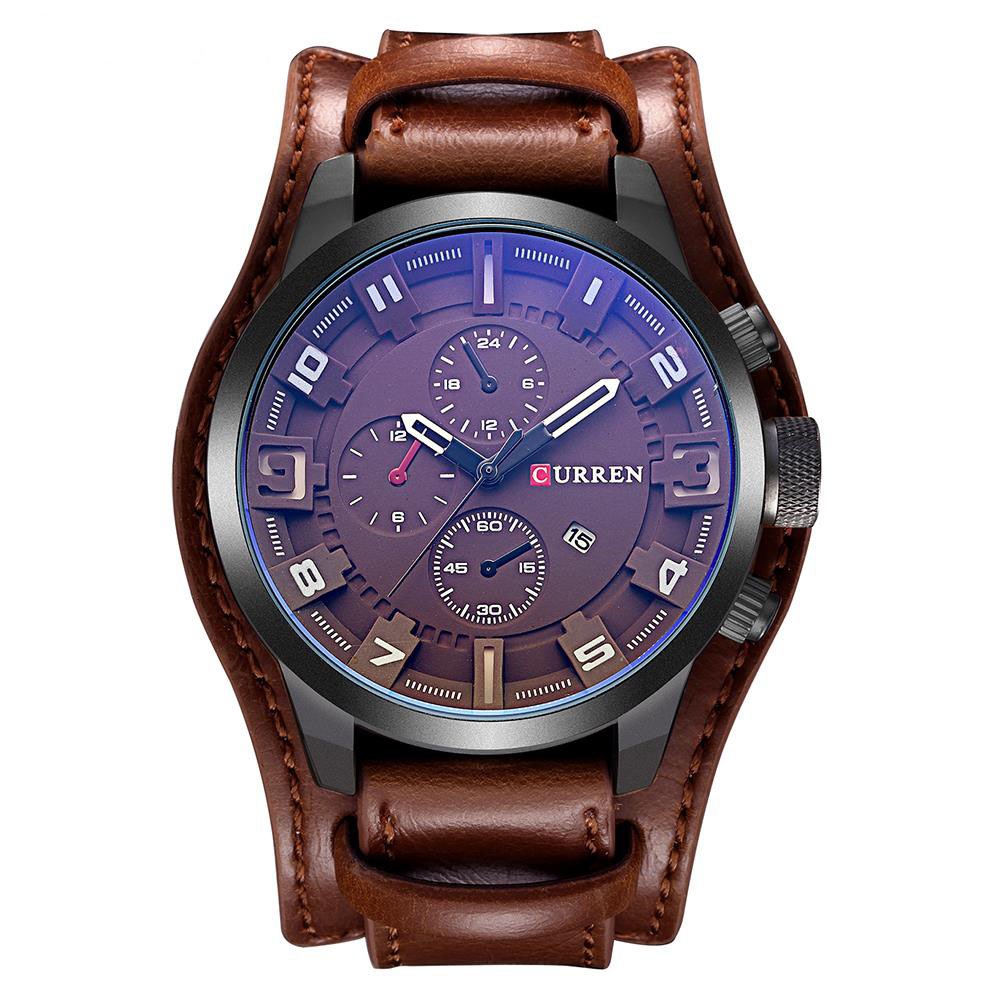 Foto 2 pulgar | Venta Internacional - Reloj Curren Con Correa Deportiva De Piel Impermeable Para Hombre, Fecha