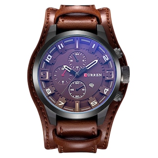 Foto 1 | Venta Internacional - Reloj Curren Con Correa Deportiva De Piel Impermeable Para Hombre, Fecha