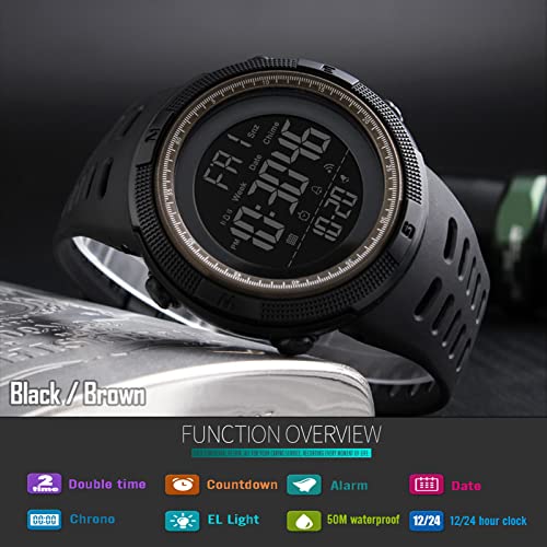 Foto 3 | Venta Internacional - Reloj Skmei Digital Sports Para Hombre, 50 M, Resistente Al Agua, Led Milita