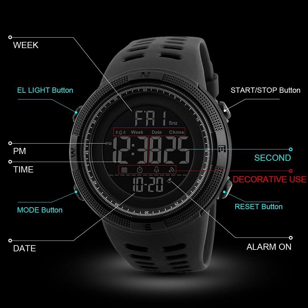 Foto 4 pulgar | Venta Internacional - Reloj Deportivo Skmei Sshock Digital Chronograph Para Hombre