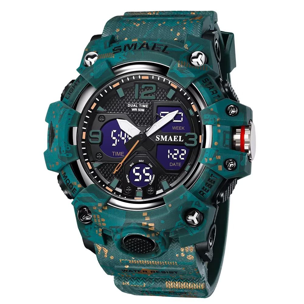 Venta Internacional - Reloj Smael Con Alarma Led Deportiva Impermeable Militar Para Exteriores