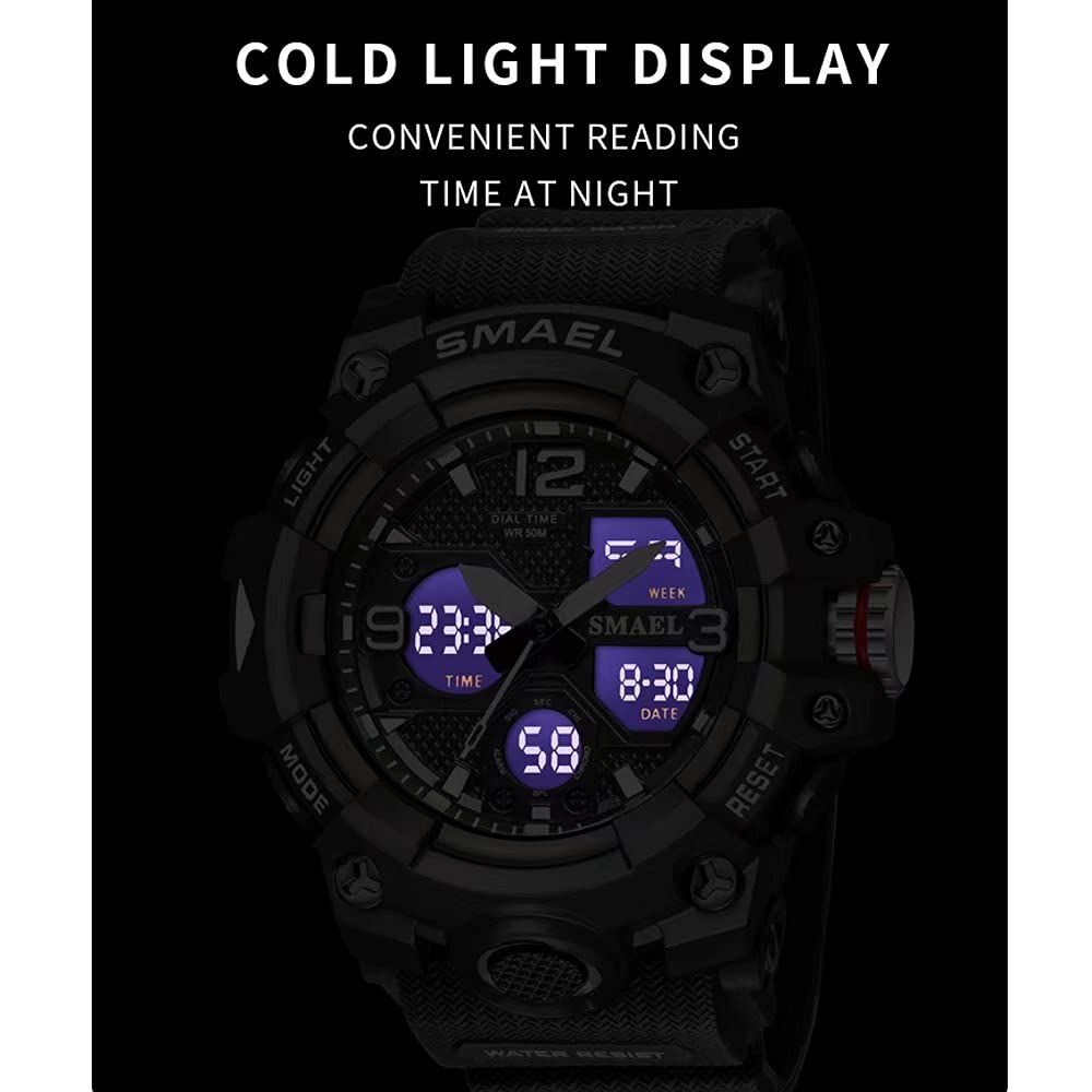 Foto 4 | Venta Internacional - Reloj Smael Con Alarma Led Deportiva Impermeable Militar Para Exteriores