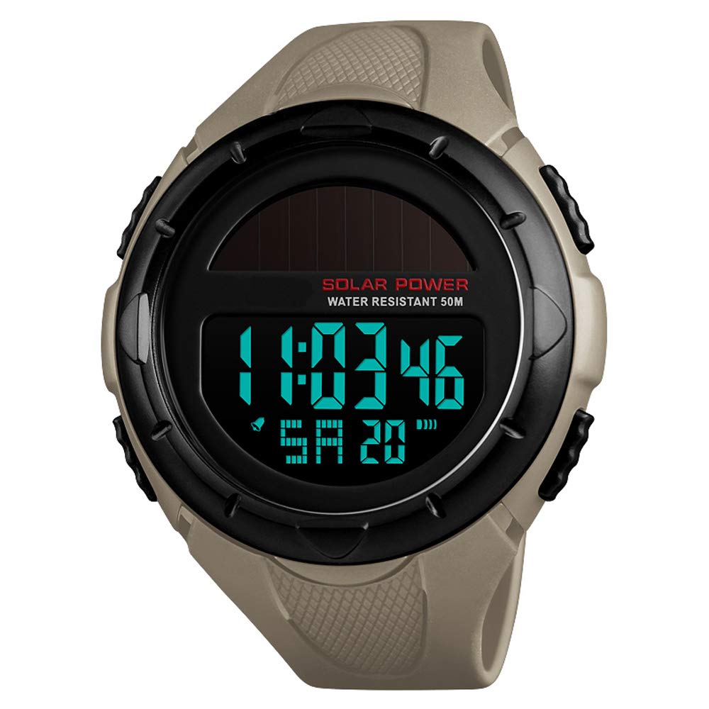 Venta Internacional - Reloj Deportivo Alcadan Solar Digital Led para Hombre