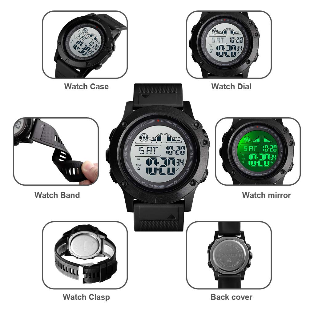 Foto 7 pulgar | Reloj Digital Deportivo Skmei Ultrafino y Resistente al Agua 50M para Hombre