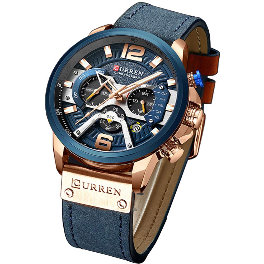 Foto 2 pulgar | Venta Internacional - Reloj Caowtan Fashion Military Para Hombre Con Correa De Piel Analógica