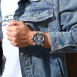 Foto 3 | Venta Internacional - Reloj Caowtan Fashion Military Para Hombre Con Correa De Piel Analógica
