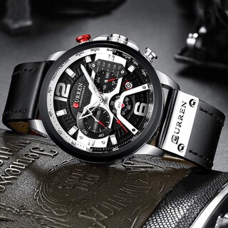 Foto 6 | Venta Internacional - Reloj Caowtan Fashion Military Para Hombre Con Correa De Piel Analógica