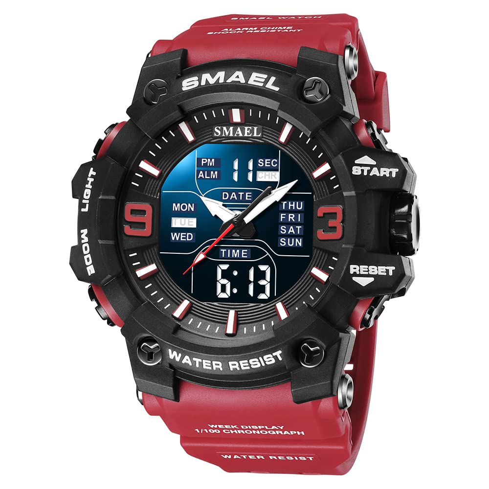 Venta Internacional - Reloj Deportivo Smael Militar, Impermeable, Digital, Analógico, Led Ala