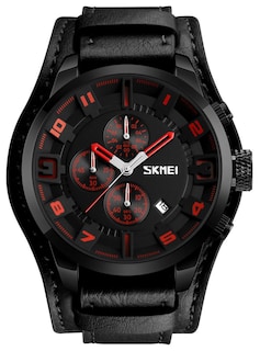 Foto 1 | Venta Internacional - Reloj Carlien Classic Leather Para Hombre Con Calendario Y Cronómetro